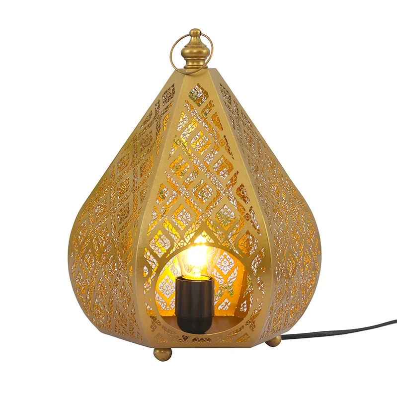 Afralia™ Gourd Candle Holder: European Retro Light Luxury Table Decor Ornament