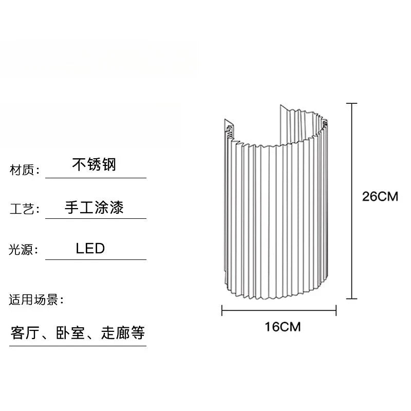 Afralia™ Stainless Steel LED Wall Lamp: Modern Interior Lighting for Living Room Bedroom Arrivals.
