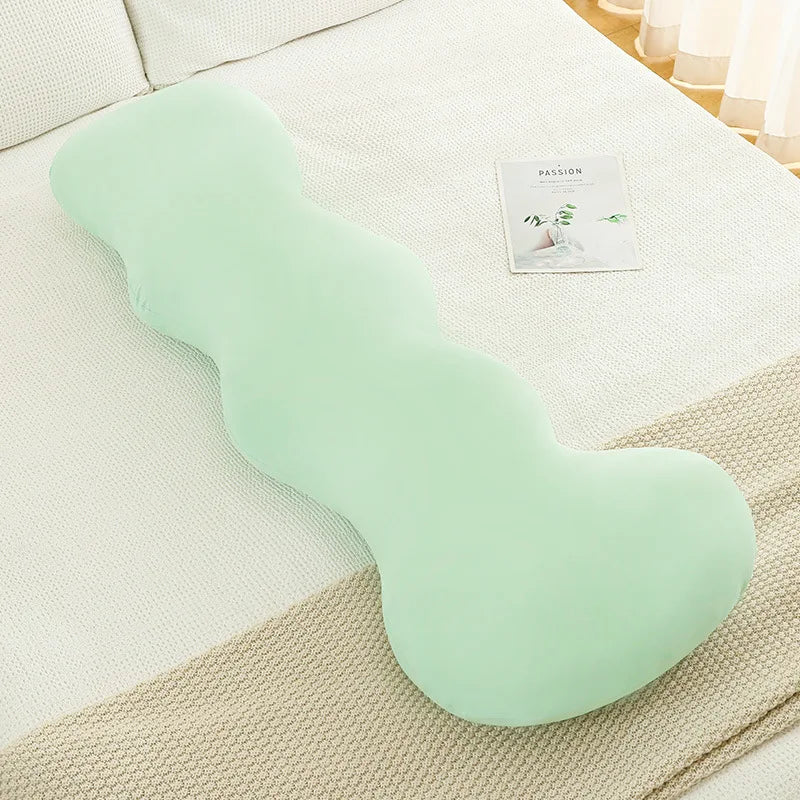 Afralia™ Ice Cream Wavy Soft Plush Pillow for Girls Bedroom & Sofa