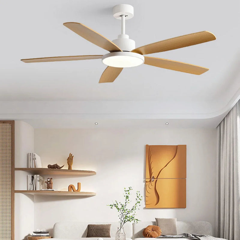 Afralia™ Nordic Large Ceiling Fan with LED Light, Retro Industrial Style for Home and Restaurant