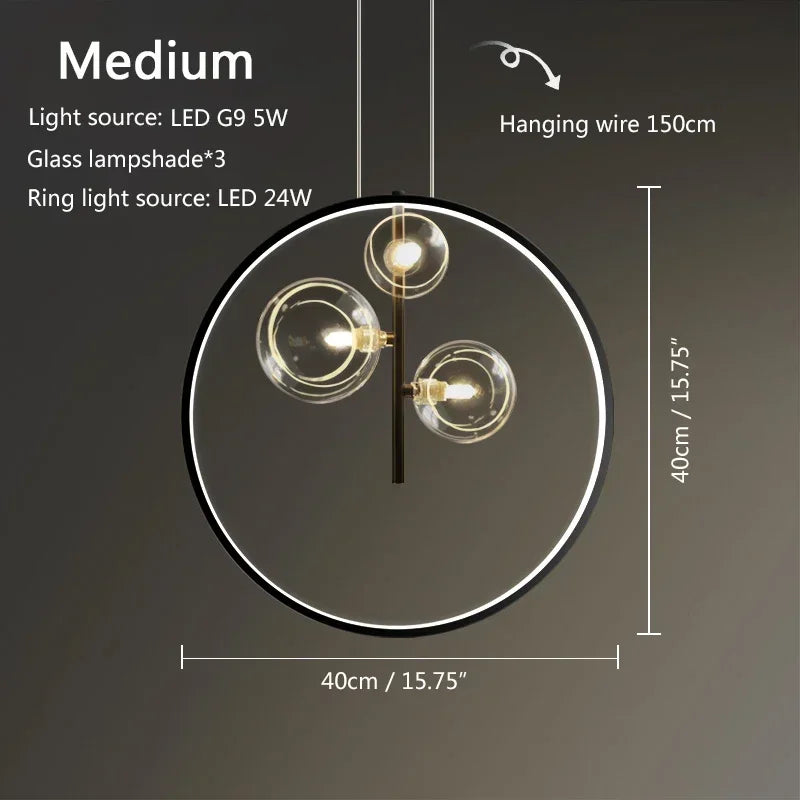 Afralia™ Modern Metal Chandelier with Clear Glass Bubbles - 7-Light G9 Fixture for Home Living Room