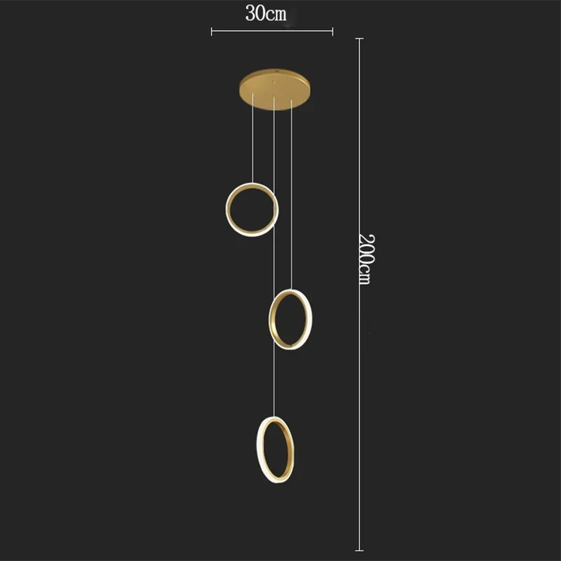 Afralia™ Nordic LED Chandelier: Modern Luxury Lighting for Home Decor, Living Room, Dining Room & Stairway