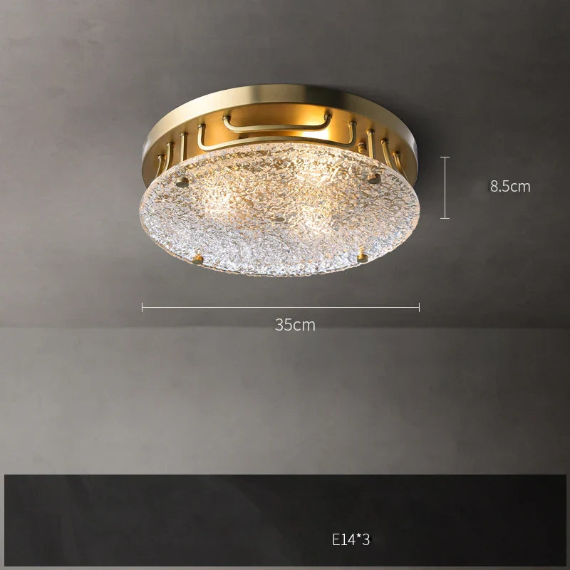 Afralia™ Nordic Glass Gold LED Chandelier, Dimmable Decorative Ceiling Fixture