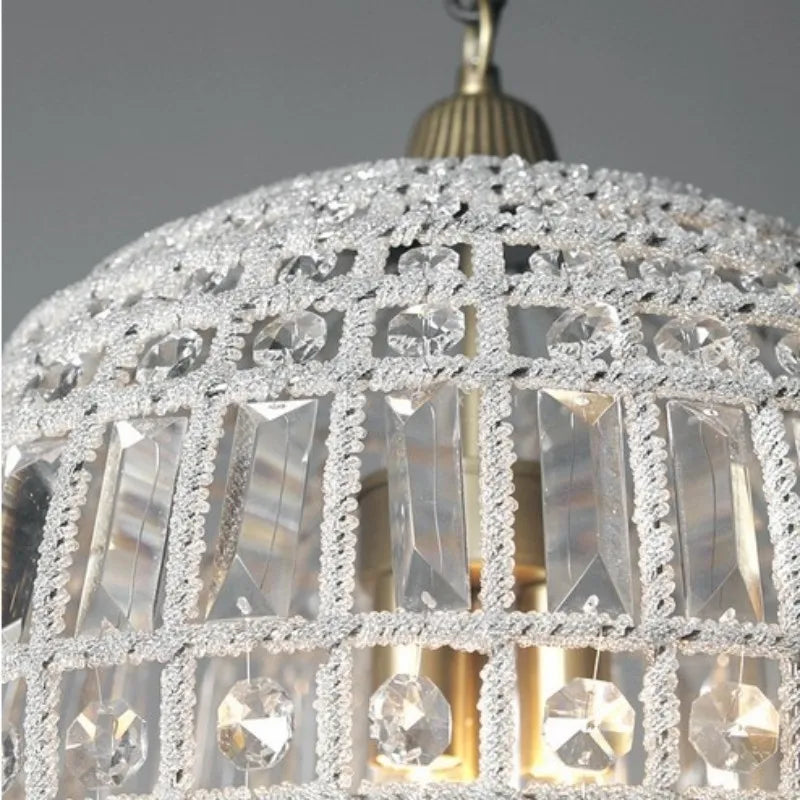 Afralia™ French Balloon Crystal Pendant Lights for Luxury Home Decor