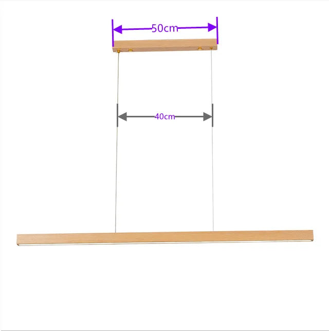 Afralia™ Walnut Wood Pendant Light LED Modern Minimalist Restaurant Bar Counter Droplight