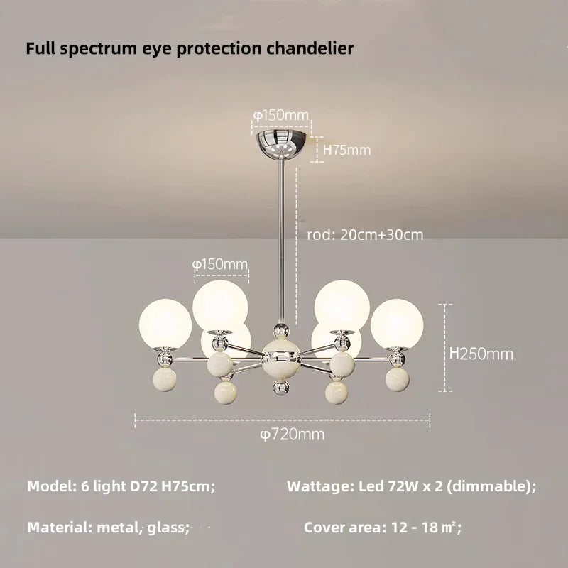 Afralia™ Modern Full Spectrum LED Pendant Hanging Light for Dining Room Decor