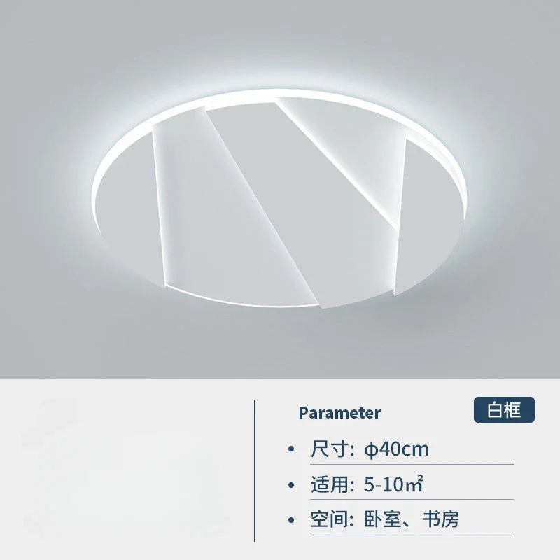 Afralia™ Modern Round LED Ceiling Lamp for Bedroom Living Room Dining Study
