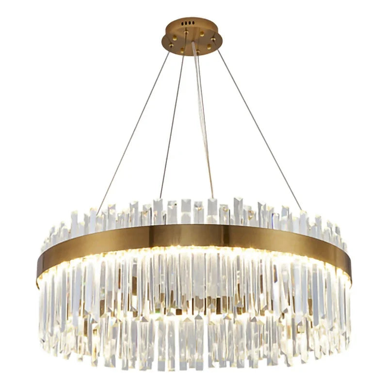 Afralia™ Crystal LED Ring Chandelier for Luxury Decor & Lighting