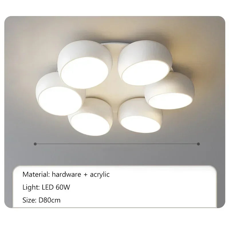 Afralia™ Modern LED Ceiling Lamps Minimalist Living Dining Room Bedroom Lighting Fixtures