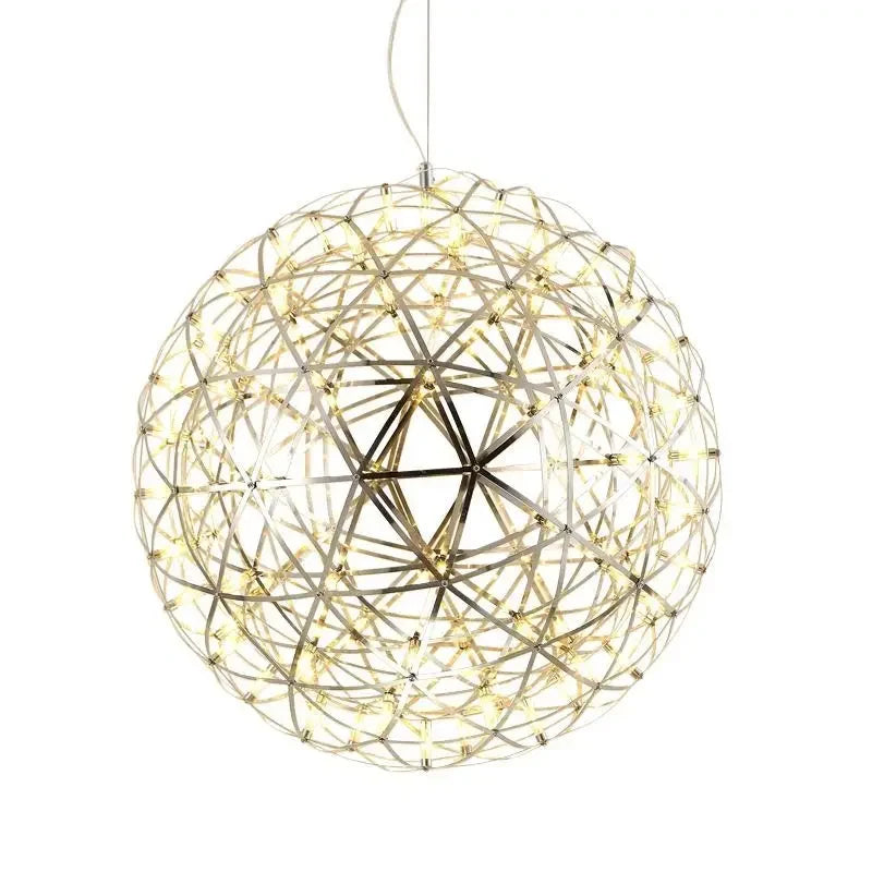 Afralia™ Luxury LED Firework Ball Chandelier for High-end Living Dining Room