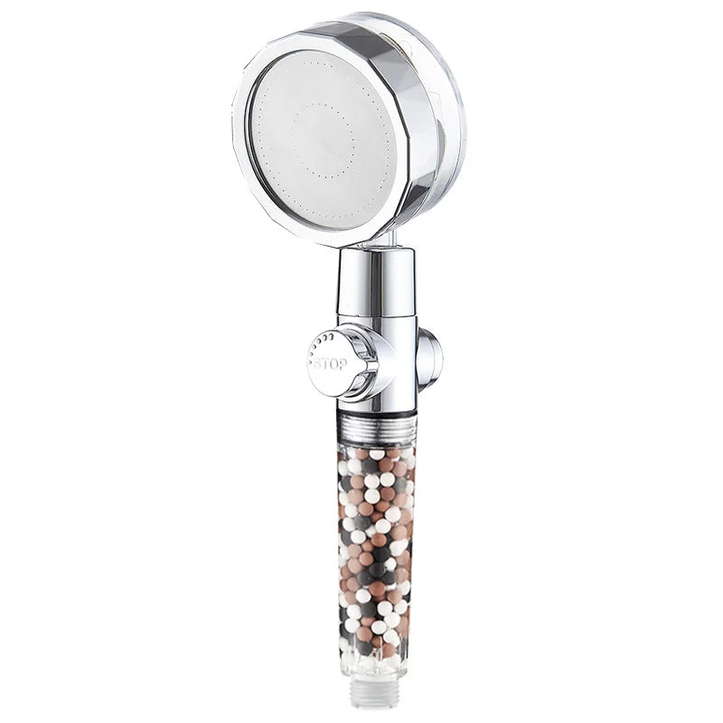 Afralia™ 360 Rotating Filter Shower Head with Water Saving Anion Stone Sprayer