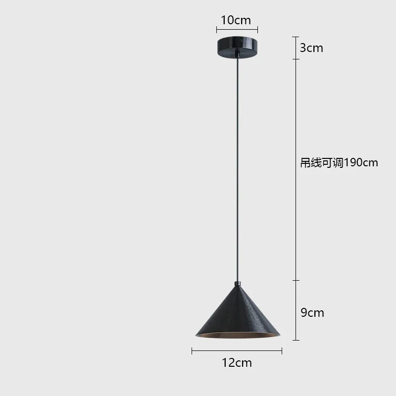 Afralia™ Brushed Sliver Black Pendant Light Chandelier for Bedroom Kitchen Dining Room