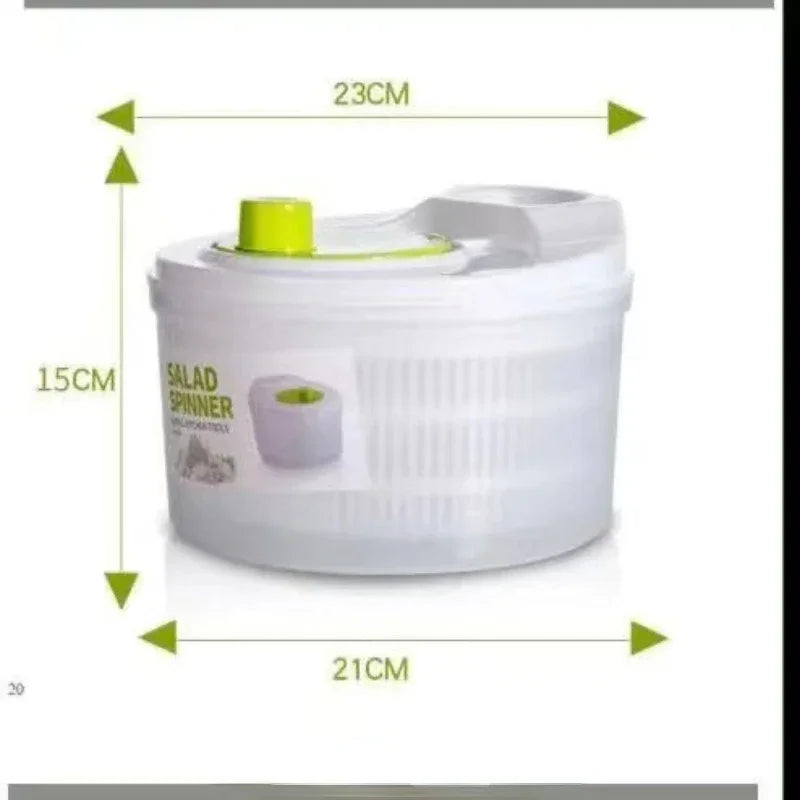 Afralia™ Salad Spinner Greens Washer Dryer Strainer for Leafy Vegetables