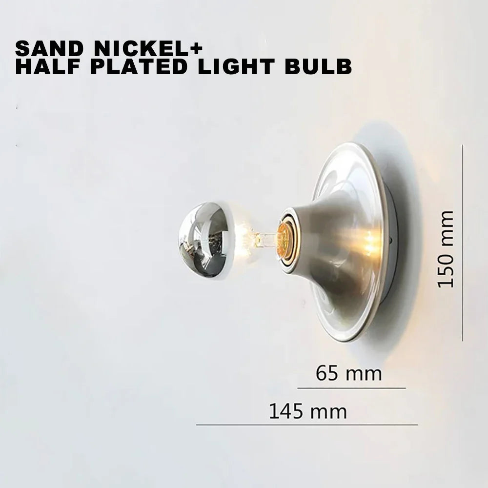 Afralia™ LED Macaron Wall Lamp: Retro Colorful Bedroom Light, E27 Living Room Lighting