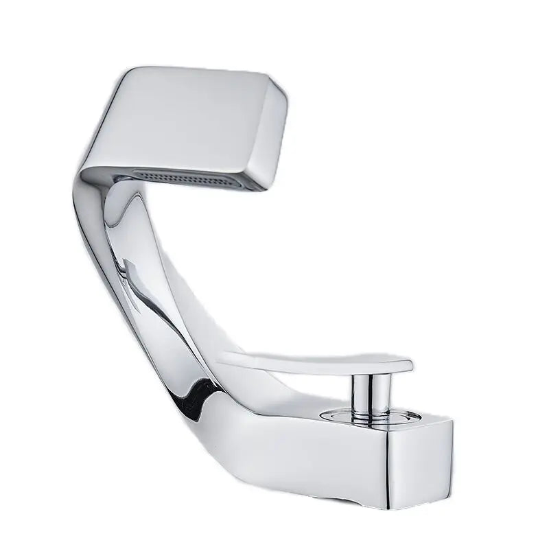 Afralia™ Rose Gold Brass Bathroom Basin Faucet Cold Hot Water Mixer Sink Tap