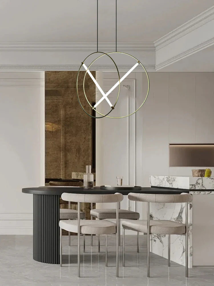 Afralia™ Metal Hanging Lamps: Modern Minimalist Pendant Light for Dining Kitchen Bar