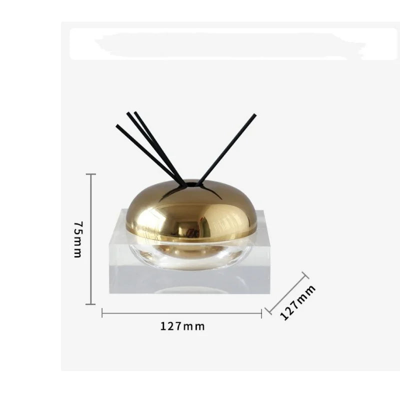 Afralia™ Golden Geometry Aromatherapy Diffuser - Room Decoration Figurine