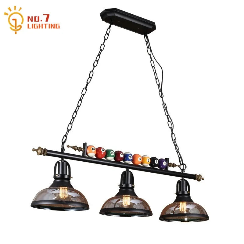 Afralia™ Vintage Billiard Pendant Lights Industrial Hanging Lamp for Cafe Loft Salon