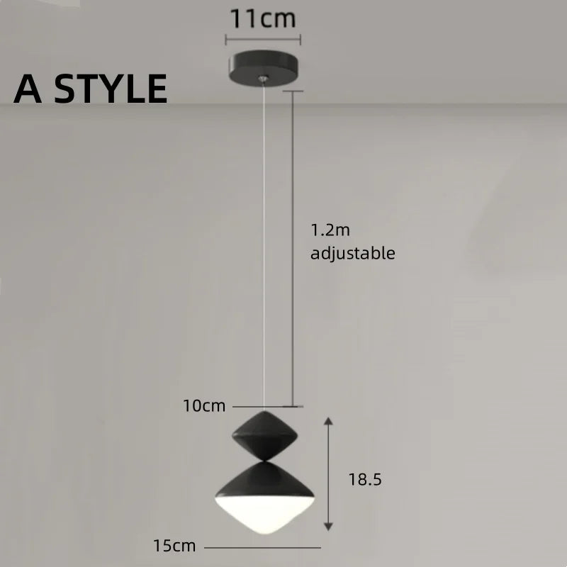 Afralia™ LED Pendant Lights Modern Minimalist Bedroom Living Room Indoor Lighting