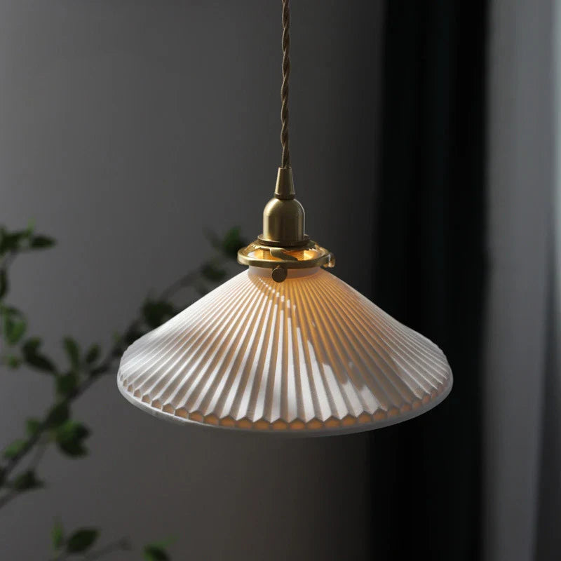 Afralia™ Ceramic LED Pendant Light: Japanese Style, Nordic Design, Modern Living Room Hanging Lamp