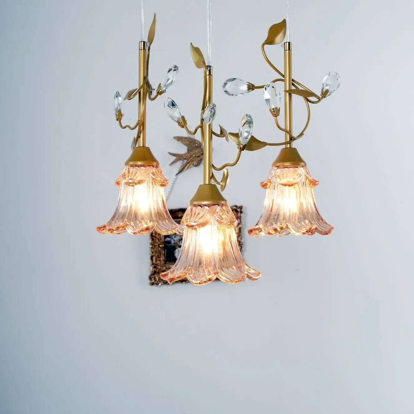 Afralia™ Luxure Crystal LED Chandelier for Modern Living Room and Bedroom