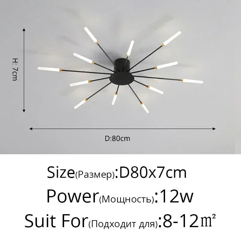 Afralia™ Nordic Gold Chandelier LED Ceiling Lights for Indoor Home Lighting