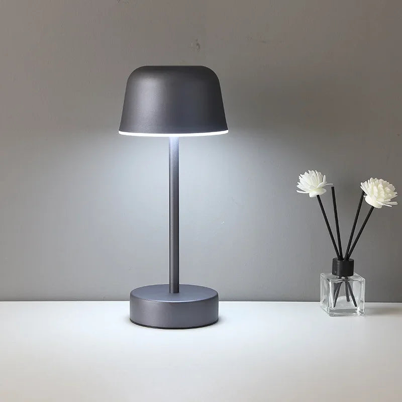 Afralia™ Mushroom Metal Table Lamp: Modern Art Design for Kid Room, Minimalist & Cute