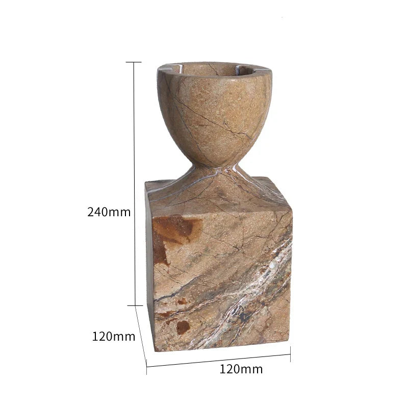 Afralia™ Marble Candle Holder: Elegant Vintage Candlesticks for Wedding & Christmas Decor