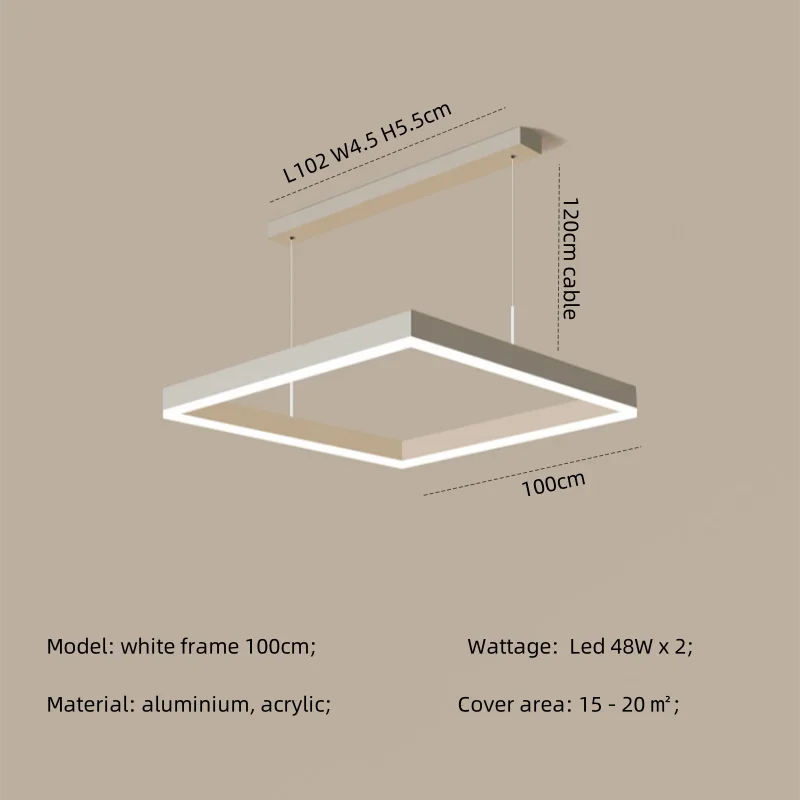 Afralia™ Modern Straight Pendant LED Light - Minimalist Painted Aluminium Chandelier