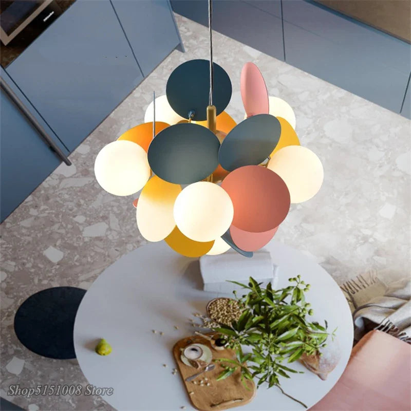 Afralia™ Macaron LED Pendant Lights for Modern Home Decor