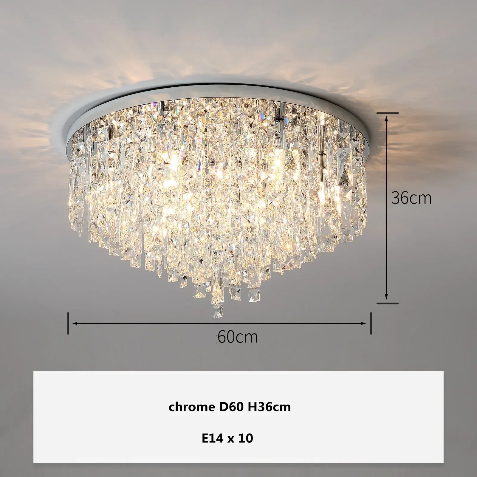 Afralia™ Crystal Steel LED Ceiling Chandelier, Modern Art Deco Lighting Fixture