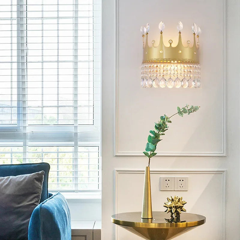 Afralia™ Matte Black/Gold Crown Chandelier for Dining Living Room Shop Fixture