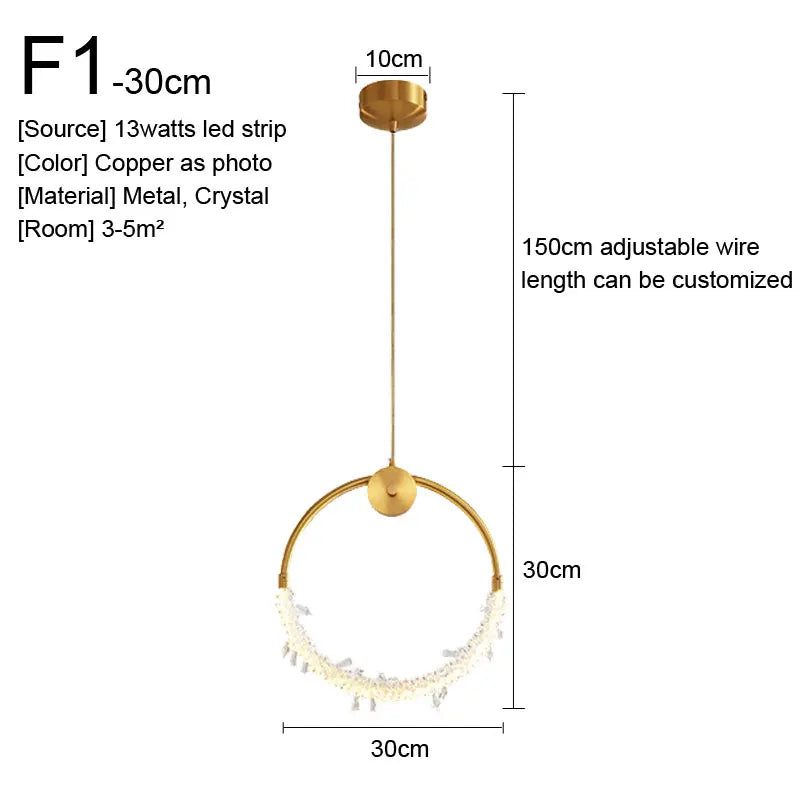 Afralia™ Gold Nordic Pendant Lights Indoor Kitchen Dining Room Home Decor