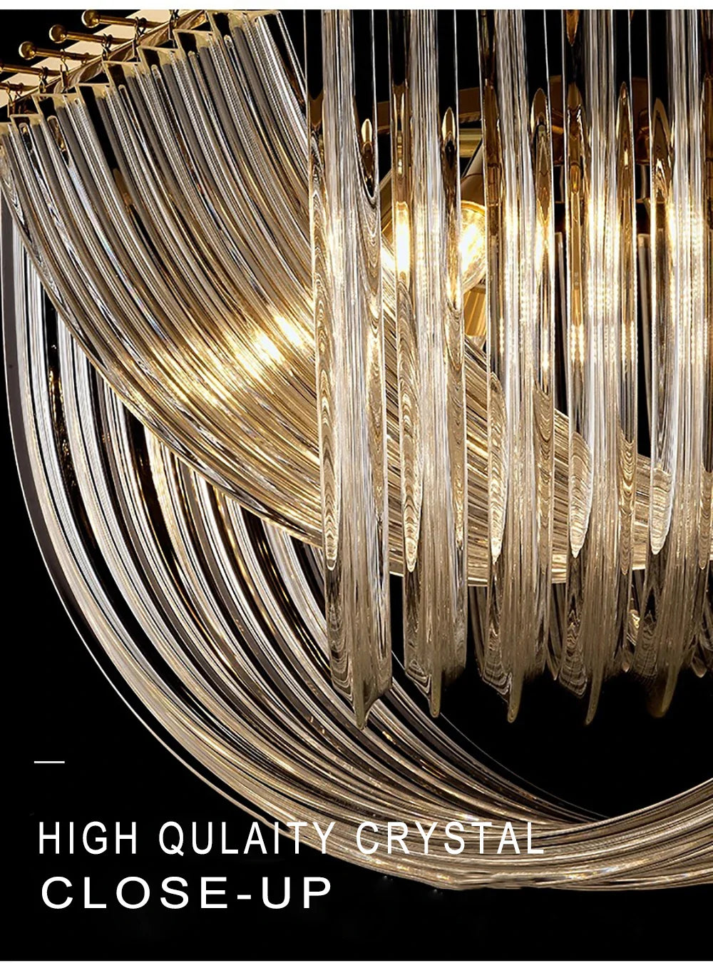 Afralia™ Modern Designer Glass Tube Chandelier for Restaurant Bedroom, Ceiling Lamp Decor