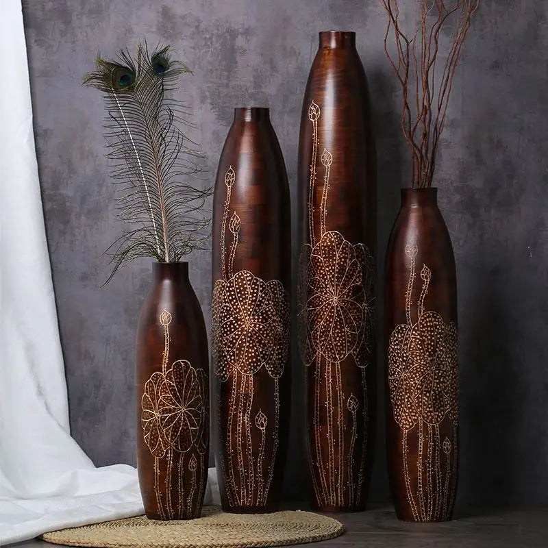 Afralia™ High Stand Vase for Decorative Plants - Elegant Home Decor for Living Room, Office, or Wedding