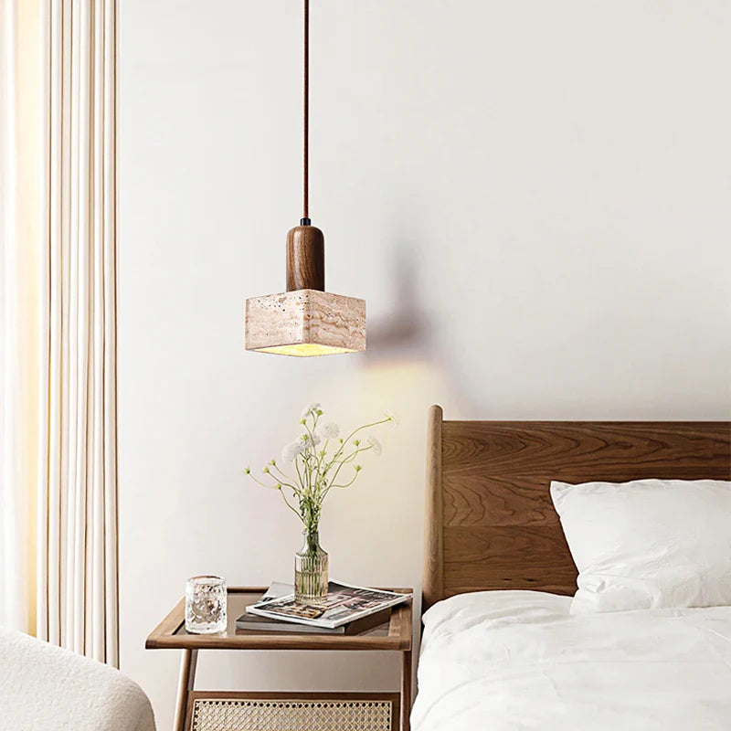 Afralia™ Modern Minimalist Bedroom Chandelier: Wabi Sabi Style Home Décor Pendent Lamp