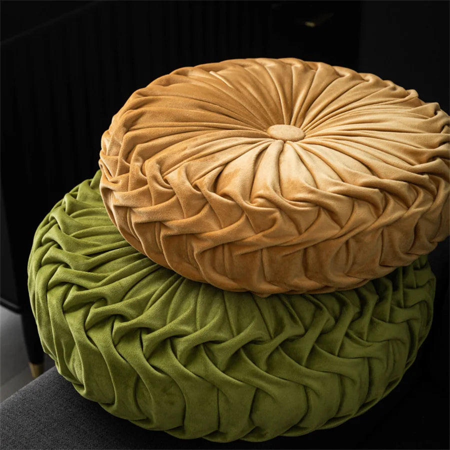 Afralia™ Dutch Velvet Round Seat Cushion: Modern &  Comfortable Back Support for Living Room.