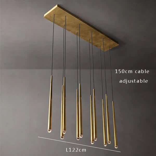 Afralia™ Crystal Water Drop Ceiling Chandelier for Classic Living Room Decor