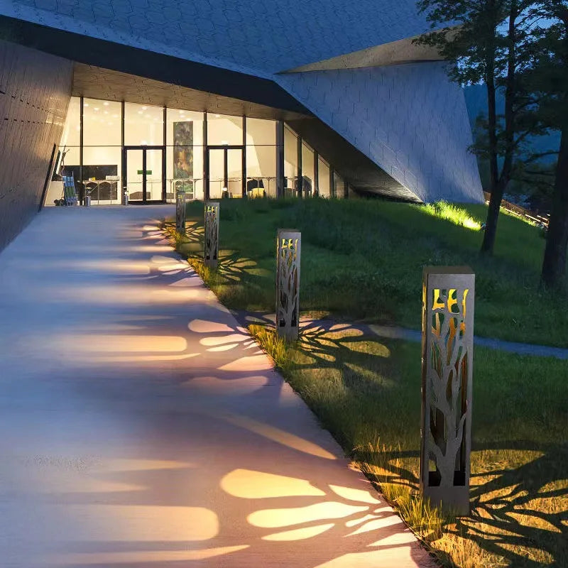 Afralia™ Outdoor Garden Lawn Square Floor Lamp - Illuminate Your Space with Style and Elegance