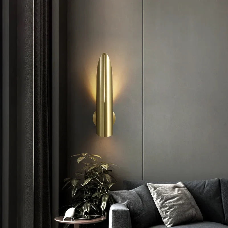 Afralia™ Black Copper Luxe Wall Lamp - Nordic Retro Style for Living Room, Staircase, and Aisle