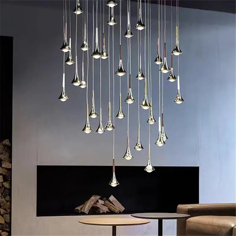 Afralia™ Lodes Rain Pendant Lamp LED Light Danish Design Bedroom Living Room Decor