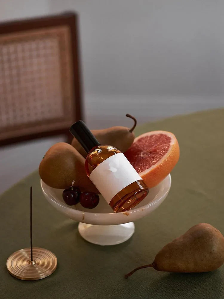 Afralia™ White Onyx Marble Serving Tray and Fruit Bowl for Kitchen or Dining Table