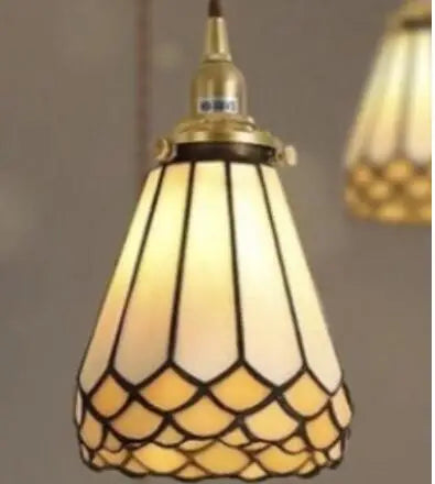 Afralia™ Blue Glass Pendant Light for Bedroom Dinning Living Room
