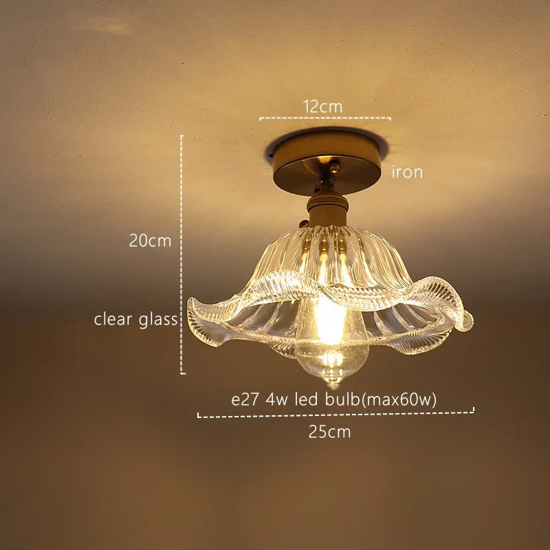 Afralia™ Green Stripe Glass Pendant Lamp Fixture for Home Decor & Kitchen Lighting