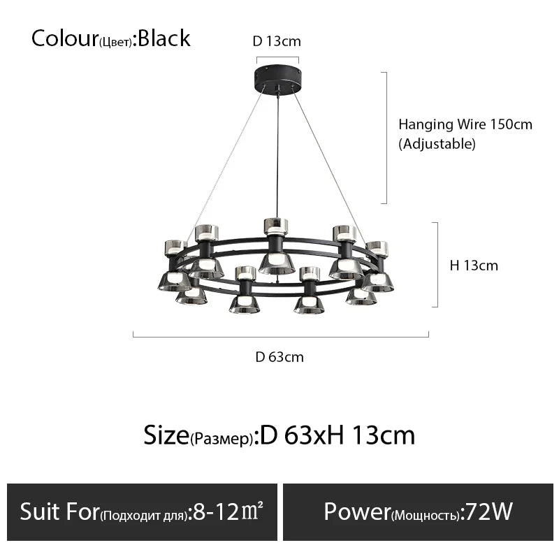 Afralia™ Copper Ring Pendant Lamp for Modern Luxury Living Room, Bedroom, Restaurant, Bar & Home Decor.
