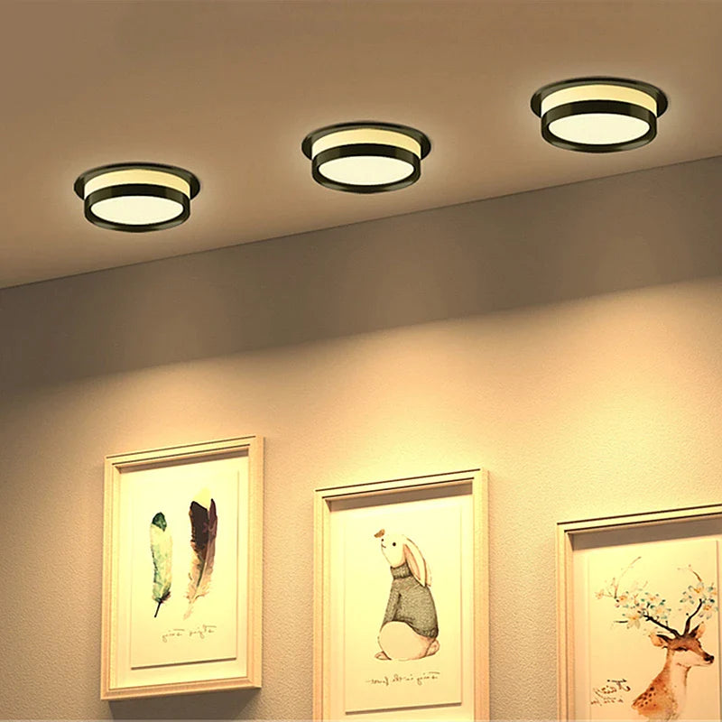 Afralia™ Luxury LED Downlights: 5W/7W/9W/12W Recessed Ceiling Lamp for Bedroom, in Black/Golden/Silver