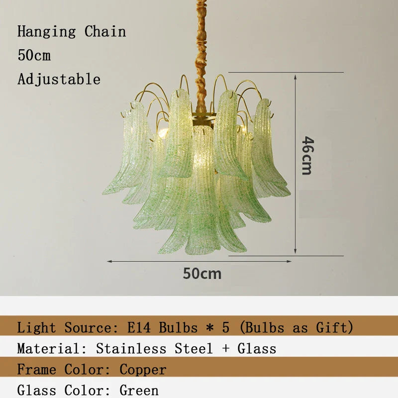 Afralia™ Modern Petal Crystal LED Chandelier for Dining Room Ceiling Lighting