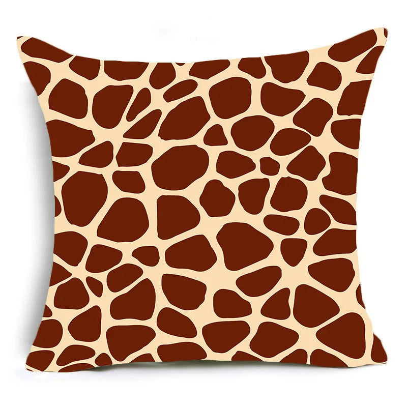 Afralia™ Animal Print Pillowcase Cushion Cover Home Decoration for Sofa