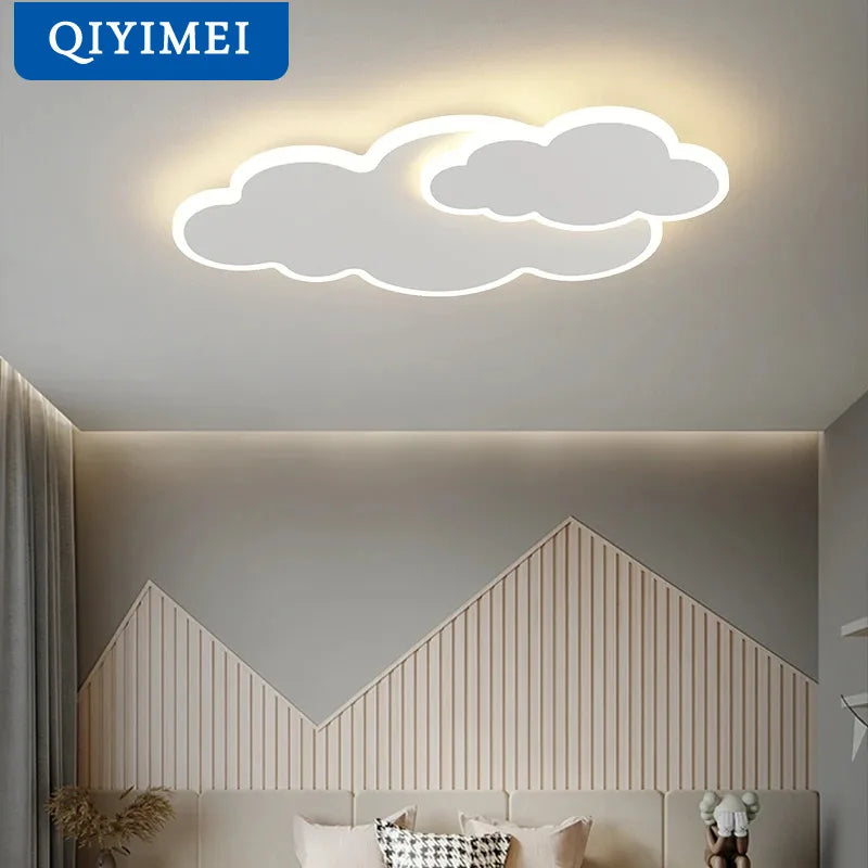 Afralia™ White Cloud LED Chandelier for Bedroom Dining Living Room Modern Home Decoration