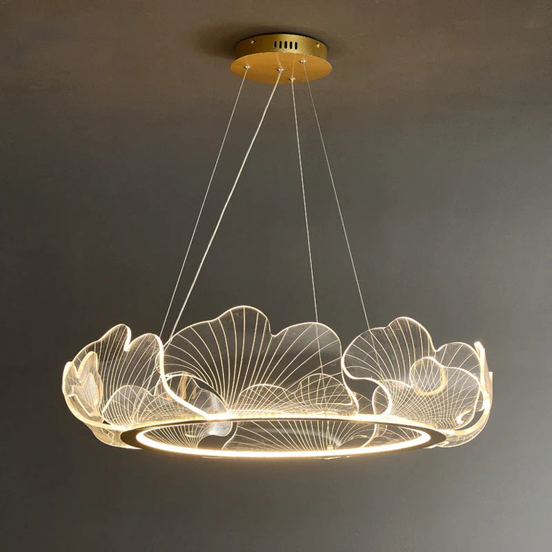 Afralia™ Petal Chandelier: Modern Luxury LED Lotus Leaf Lamp for Villa, Living Room, Bedroom & Restaurant